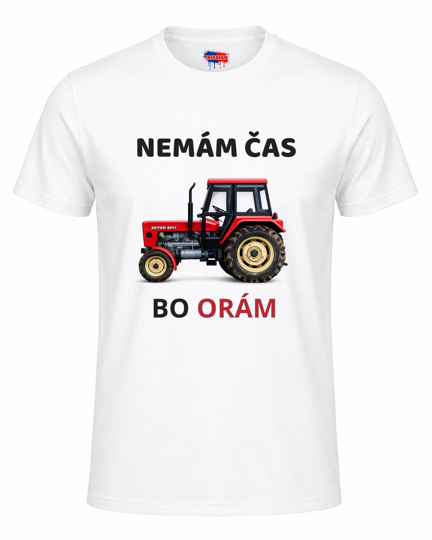 Bavlněná mikina - Nemám čas bo orám