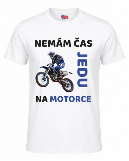 Bavlněná mikina - Nemám čas, jedu na motorce