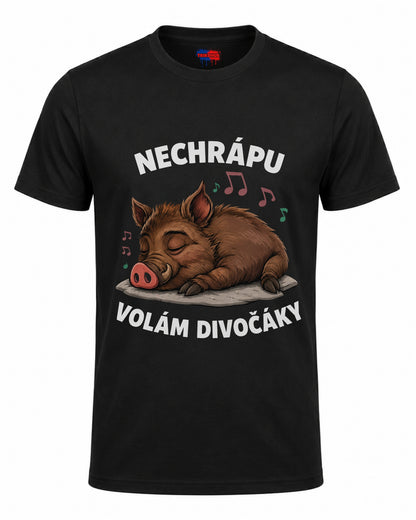 Bavlněná mikina - Nechrápu, volám divočáky