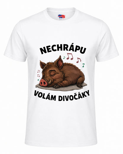 Bavlněná mikina - Nechrápu, volám divočáky