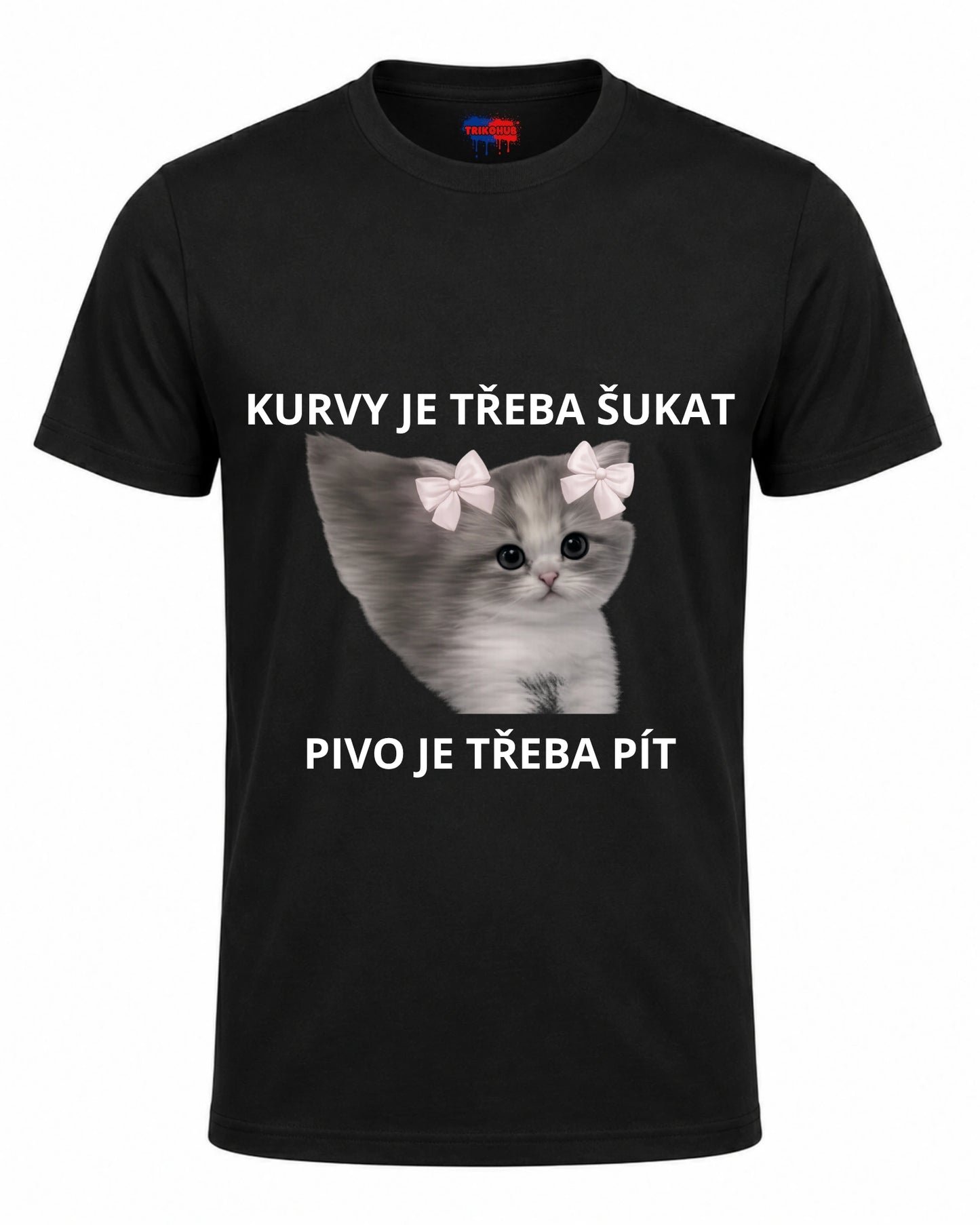 Bavlněná mikina - Kurvy je třeba šukat, pivo je třeba pít