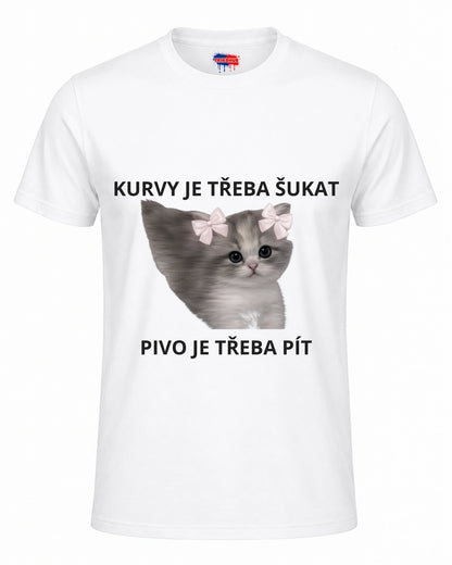 Bavlněná mikina - Kurvy je třeba šukat, pivo je třeba pít