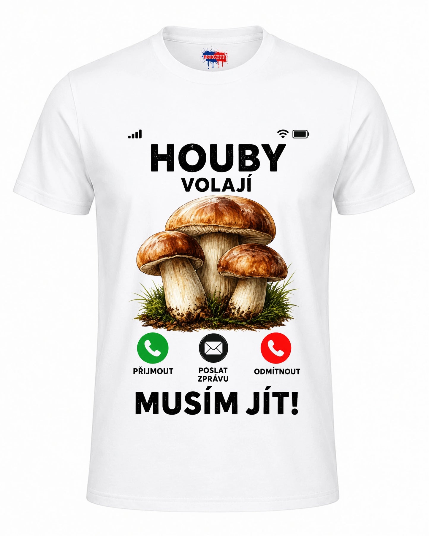 Bavlněná mikina - Houby volají, musím jít!