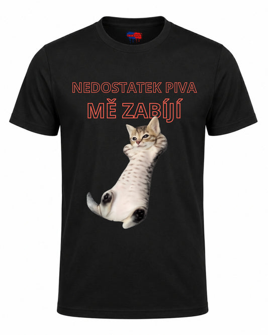 Bavlněná Trička -  Nedostatek piva mě ničí