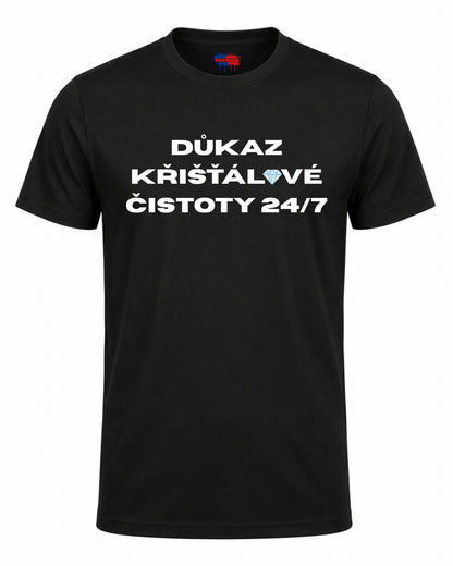 Bavlněná mikina - Důkaz křišťálové čistoty 24/7