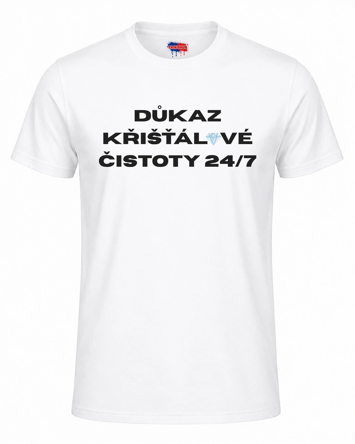 Bavlněná mikina - Důkaz křišťálové čistoty 24/7