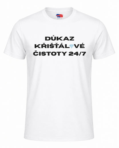 Bavlněná mikina - Důkaz křišťálové čistoty 24/7