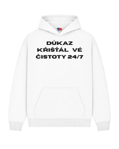 Mikina  DŮKAZ KŘIŠŤÁL   VÉ ČISTOTY 24/7