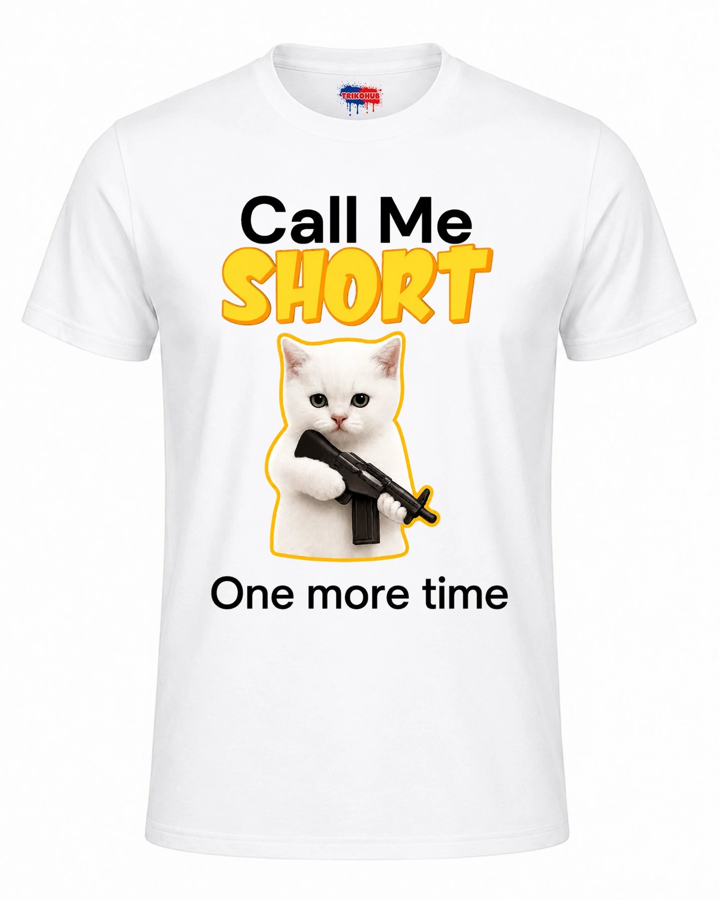 Bavlněná mikina - Call me short one more time