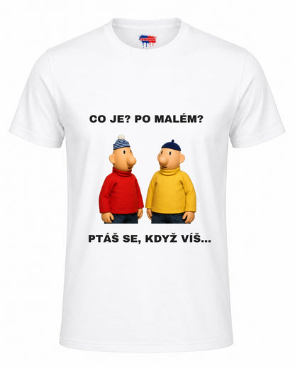 Bavlněná mikina - Co je? Po malém? Ptáš se, když víš...