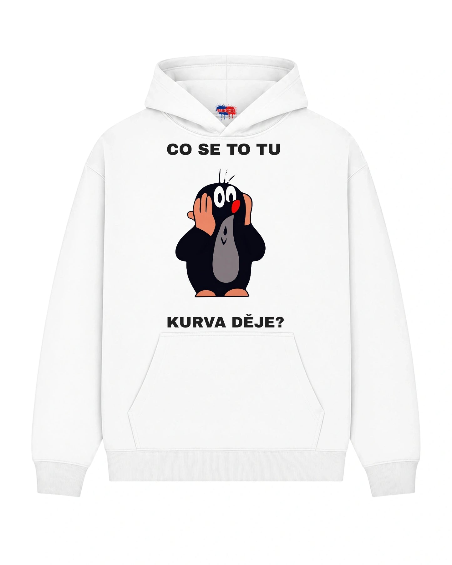 Mikina CO SE TO TU KURVA DĚJE?