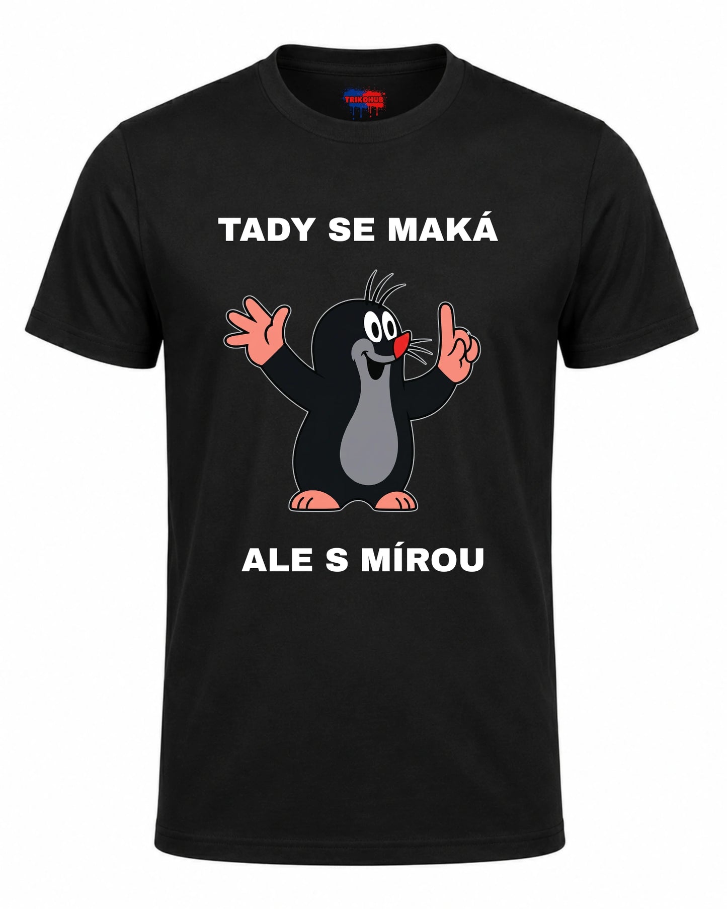Bavlněná mikina - Tady se maká, ale s mírou
