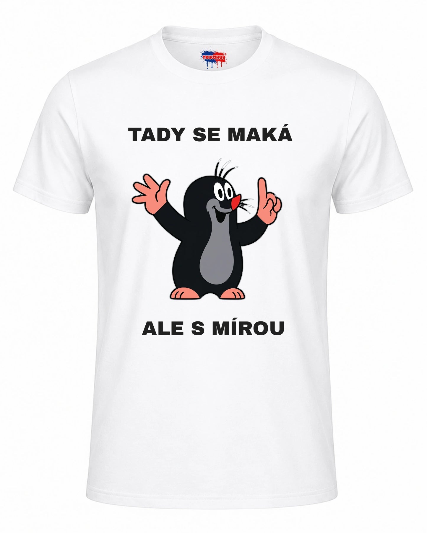 Bavlněná mikina - Tady se maká, ale s mírou