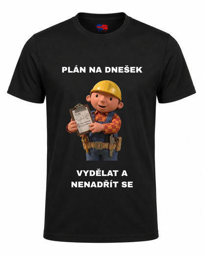 Bavlněná mikina - Plán na dnešek: vydělat a nenadřít se