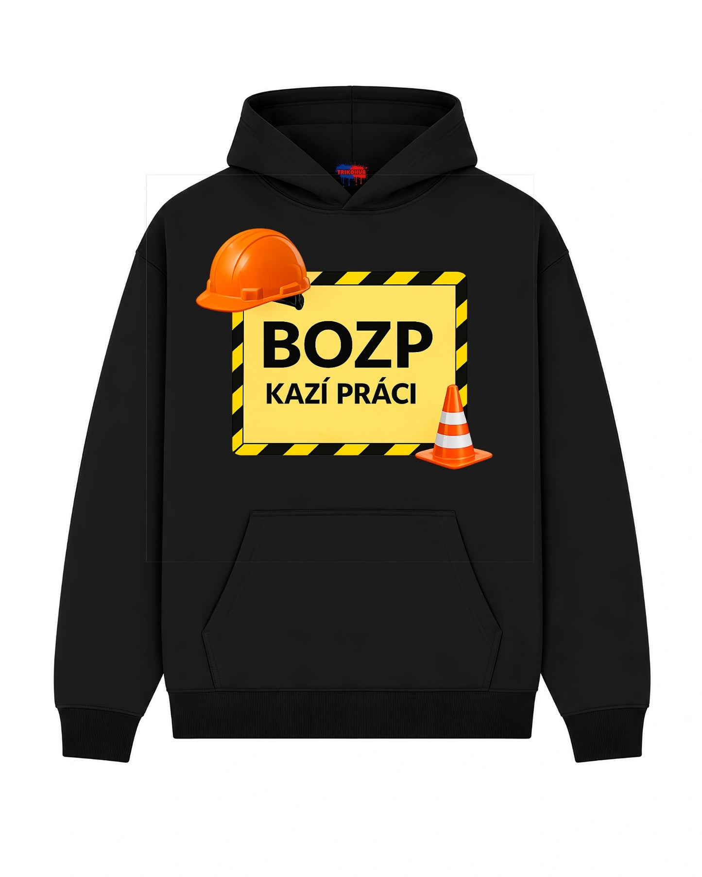 Mikina BOZP KAZÍ PRÁCI