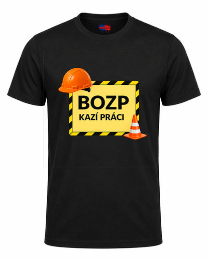 Bavlněná mikina - BOZP kazí práci