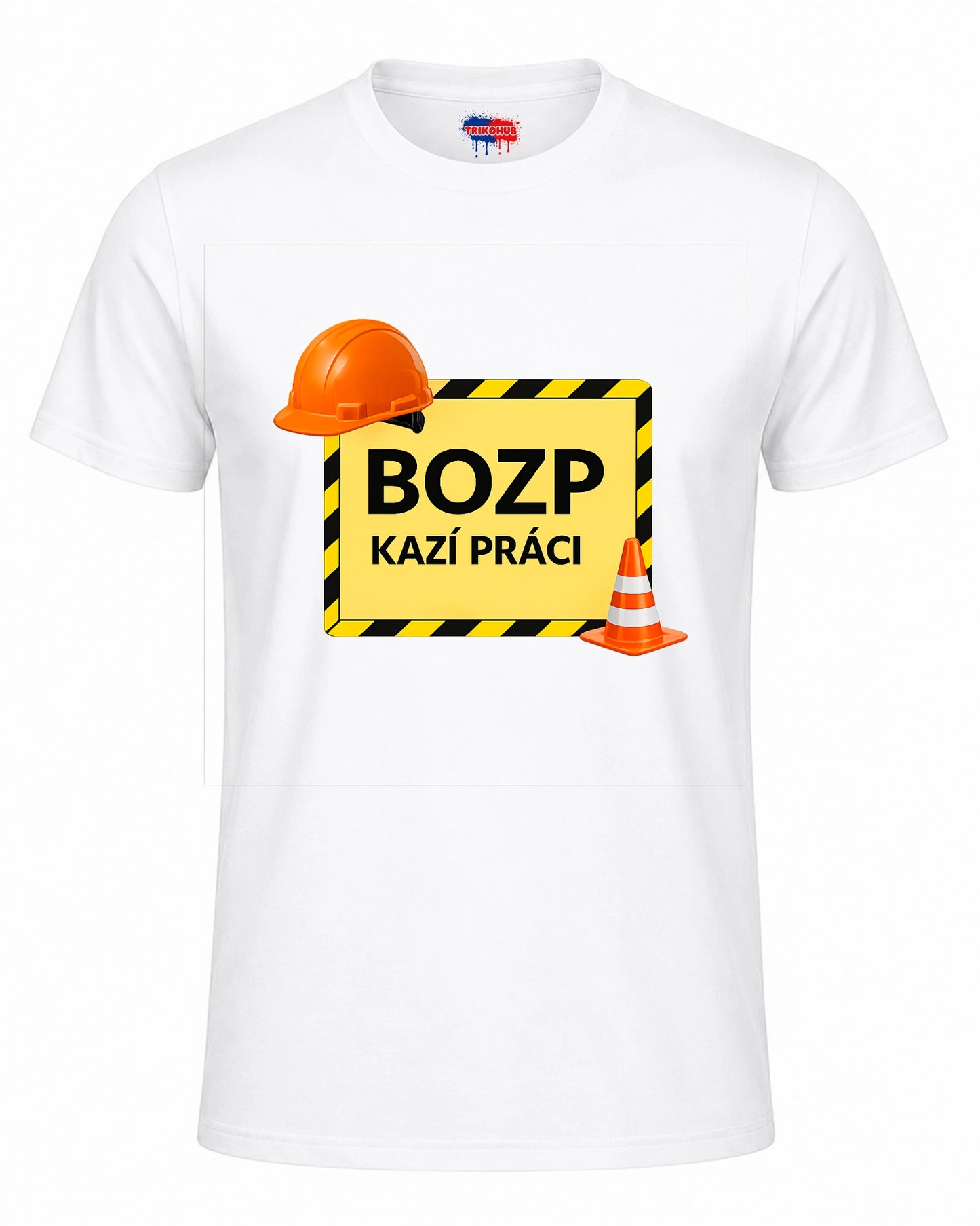 Bavlněná mikina - BOZP kazí práci