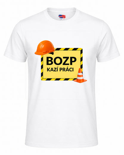 Bavlněná mikina - BOZP kazí práci